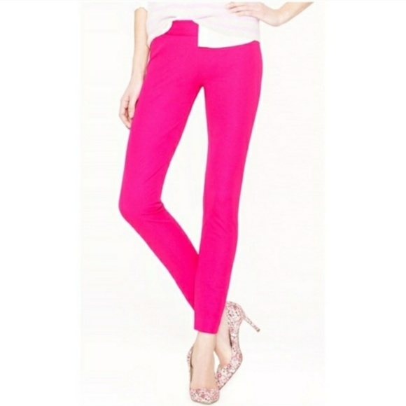 J. Crew Pants - J Crew Minnie Stretch Twill Pant hot pink sz 00